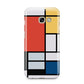 Piet Mondrian Composition Samsung Galaxy A3 2017 Case on gold phone