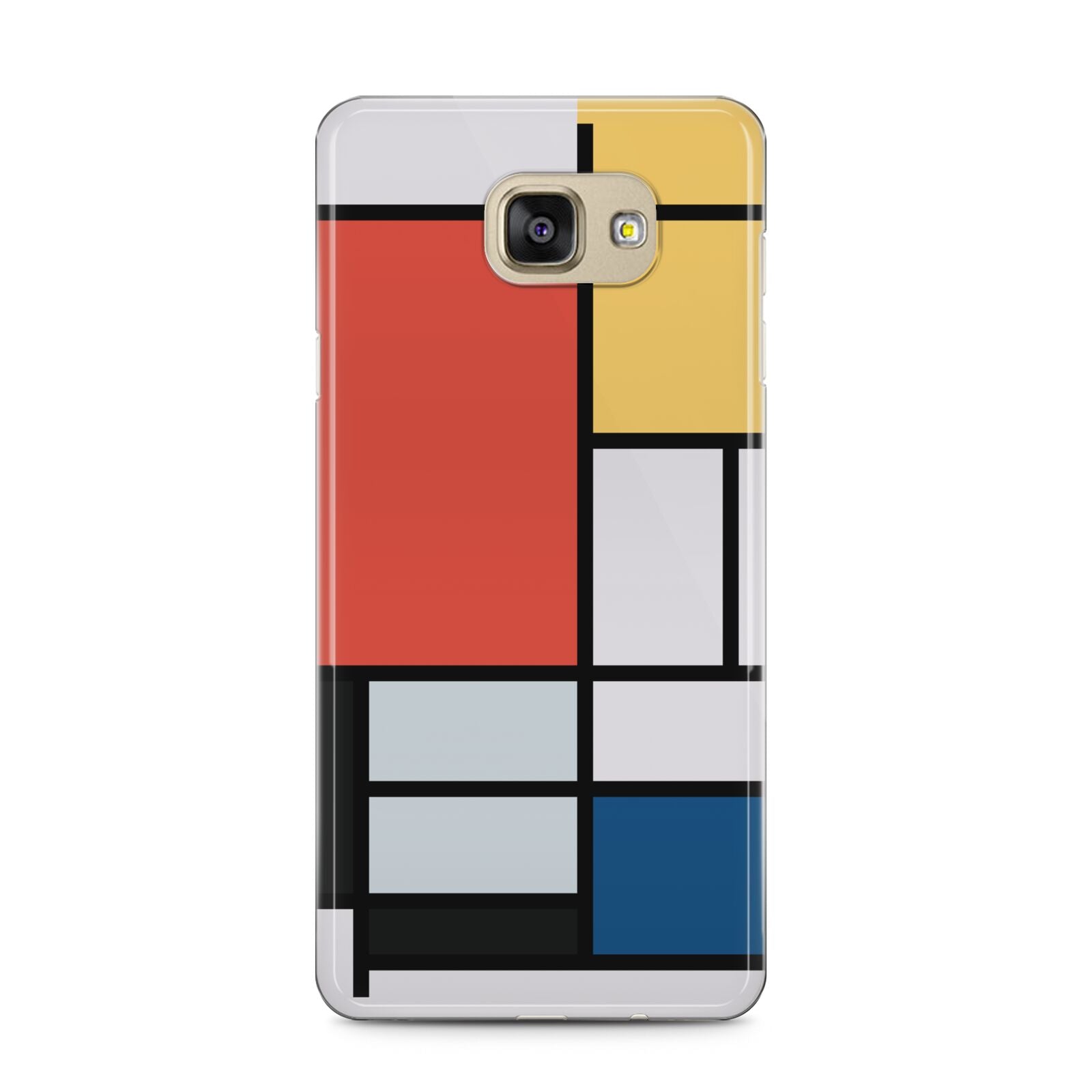 Piet Mondrian Composition Samsung Galaxy A5 2016 Case on gold phone