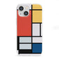 Piet Mondrian Composition iPhone 13 Mini Clear Bumper Case