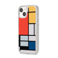 Piet Mondrian Composition iPhone 14 Glitter Tough Case Starlight Angled Image