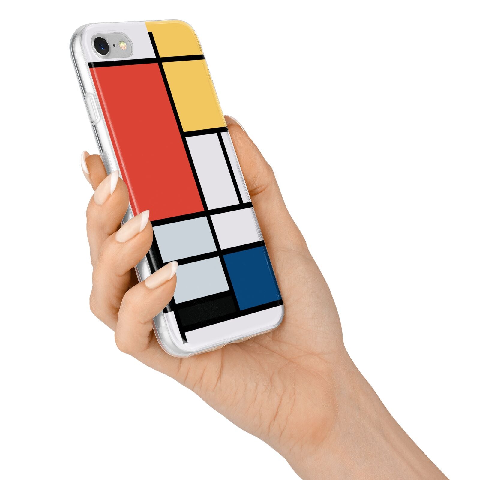 Piet Mondrian Composition iPhone 7 Bumper Case on Silver iPhone Alternative Image