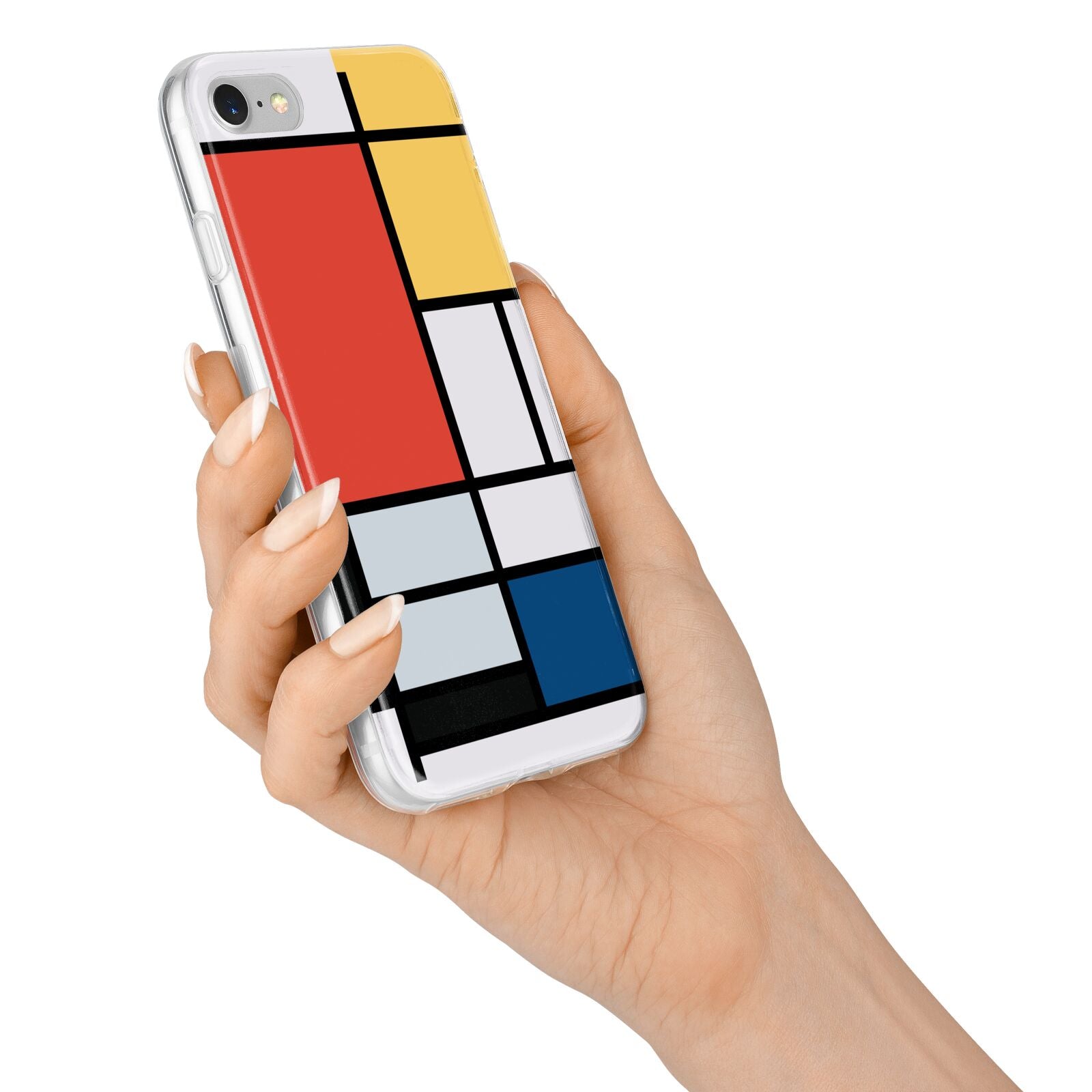 Piet Mondrian Composition iPhone 7 Bumper Case on Silver iPhone Alternative Image