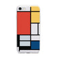 Piet Mondrian Composition iPhone 7 Bumper Case on Silver iPhone