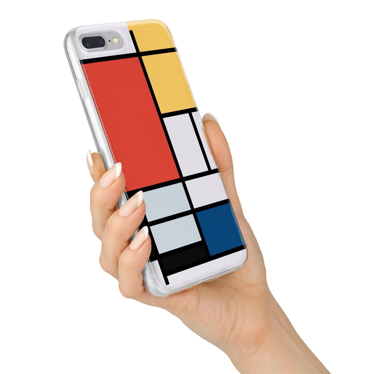 Piet Mondrian Composition iPhone 7 Plus Bumper Case on Silver iPhone Alternative Image