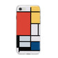 Piet Mondrian Composition iPhone 8 Bumper Case on Silver iPhone