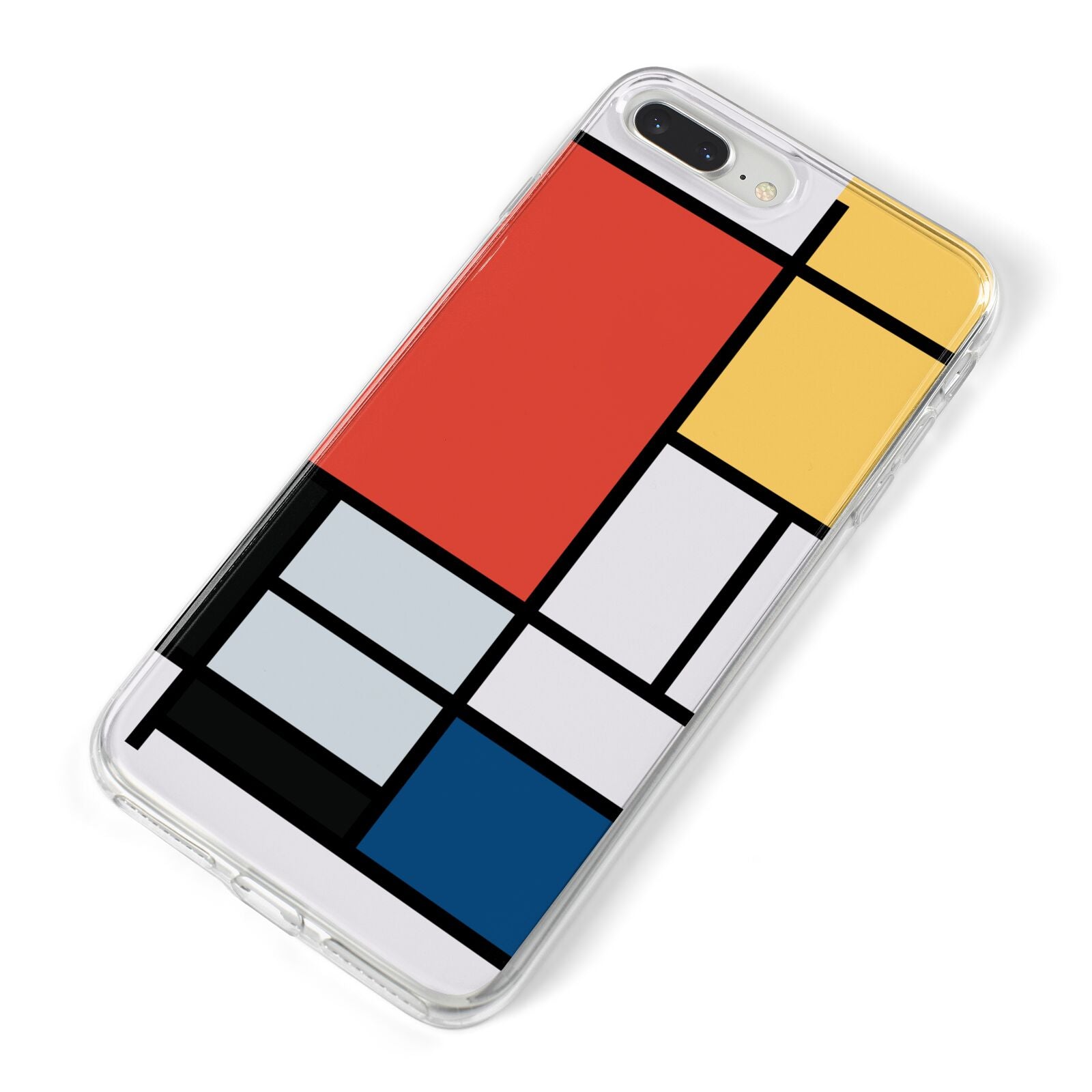 Piet Mondrian Composition iPhone 8 Plus Bumper Case on Silver iPhone Alternative Image