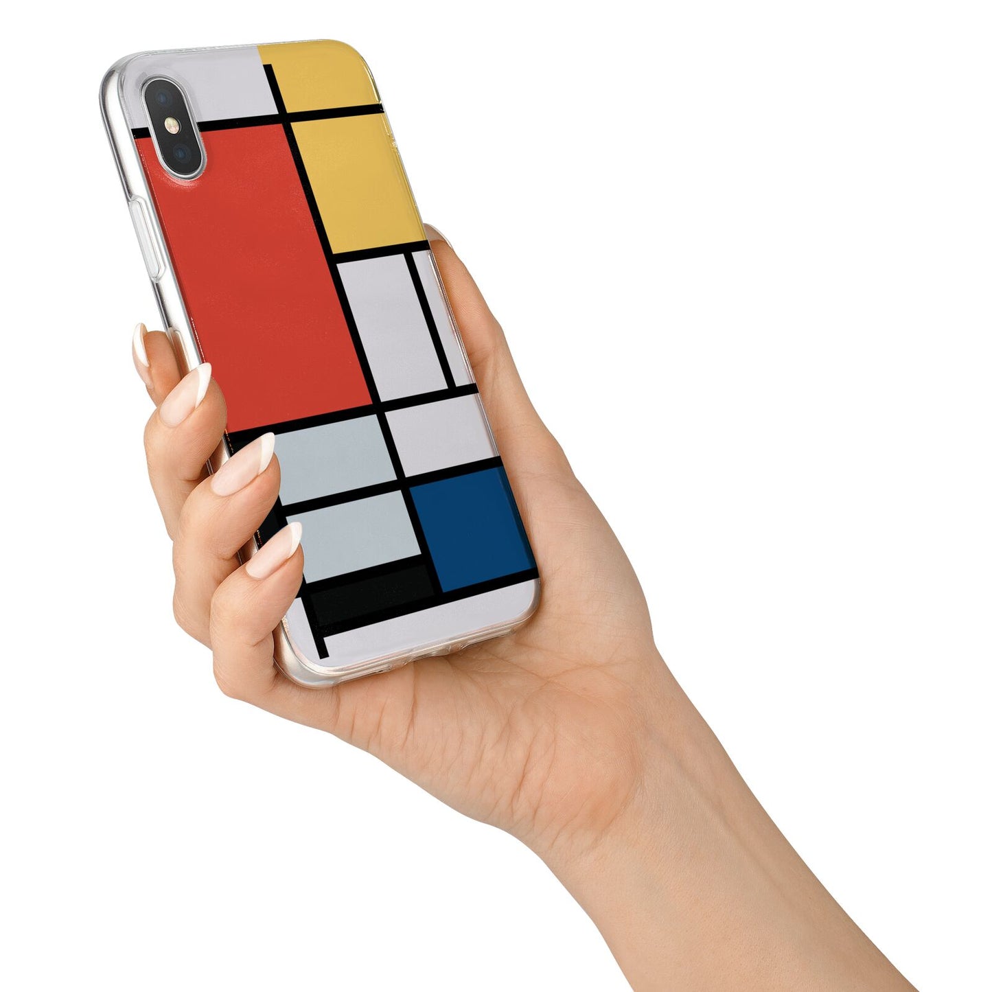 Piet Mondrian Composition iPhone X Bumper Case on Silver iPhone Alternative Image 2
