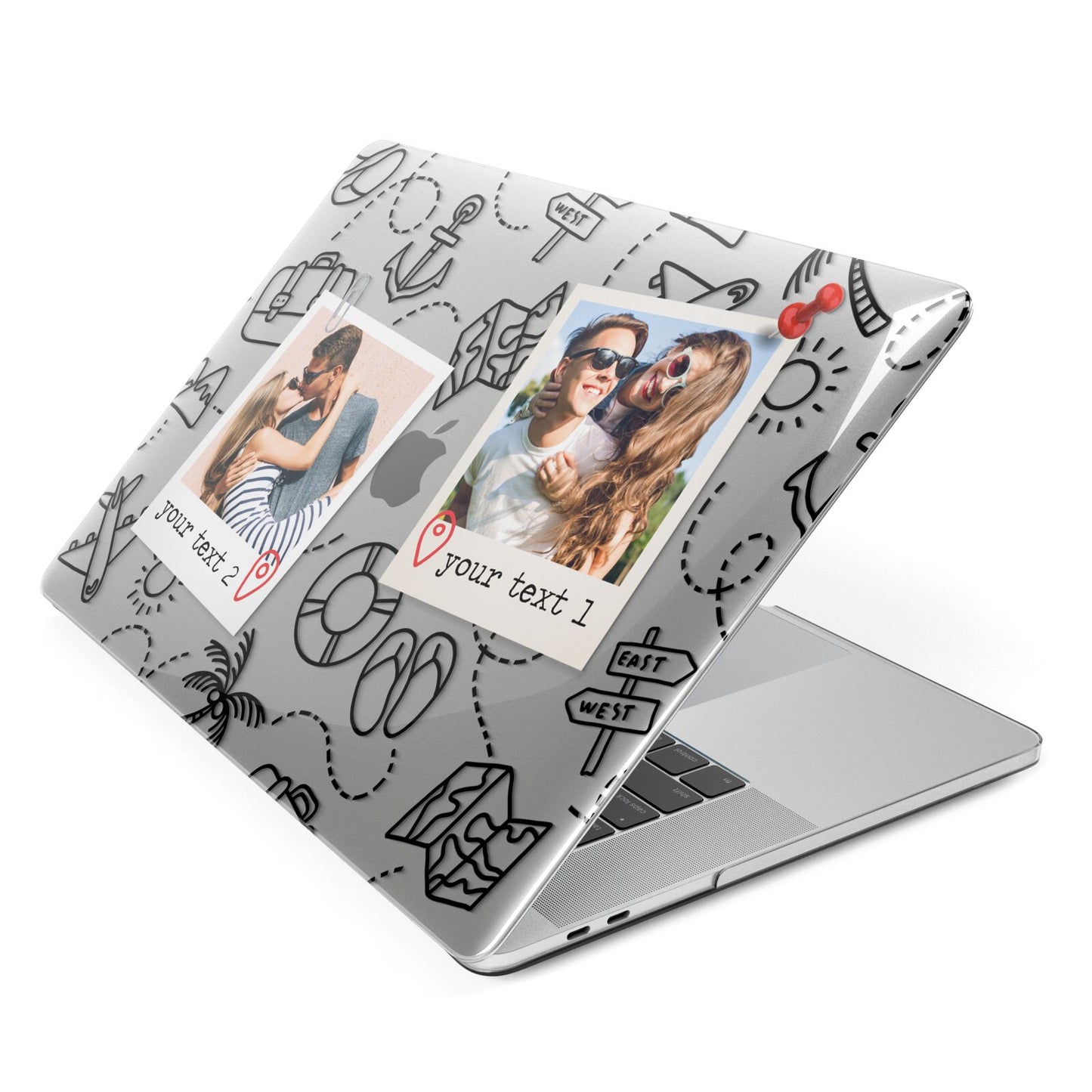 Pinboard Photo Montage Upload Apple MacBook Case Side View