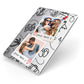 Pinboard Photo Montage Upload Apple iPad Case on Silver iPad Side View