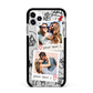 Pinboard Photo Montage Upload Apple iPhone 11 Pro Max in Silver with Black Impact Case