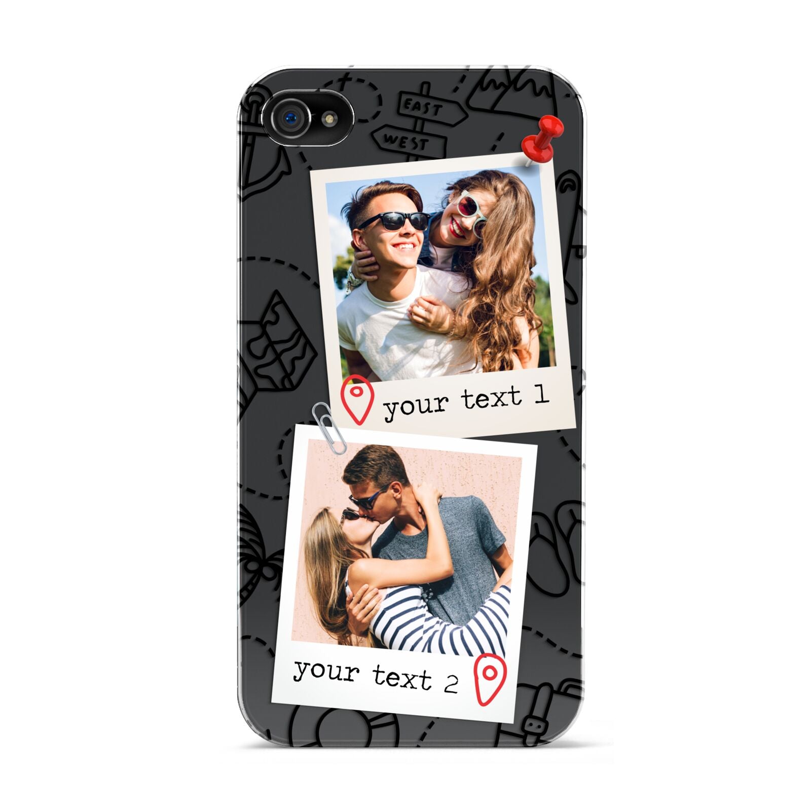 Pinboard Photo Montage Upload Apple iPhone 4s Case