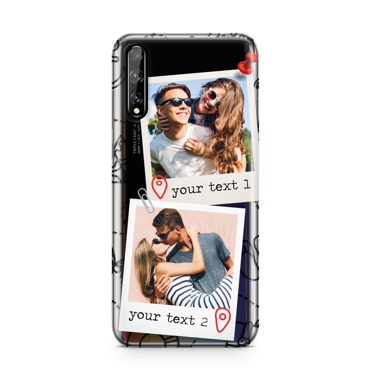 Pinboard Photo Montage Upload Huawei Enjoy 10s Phone Case