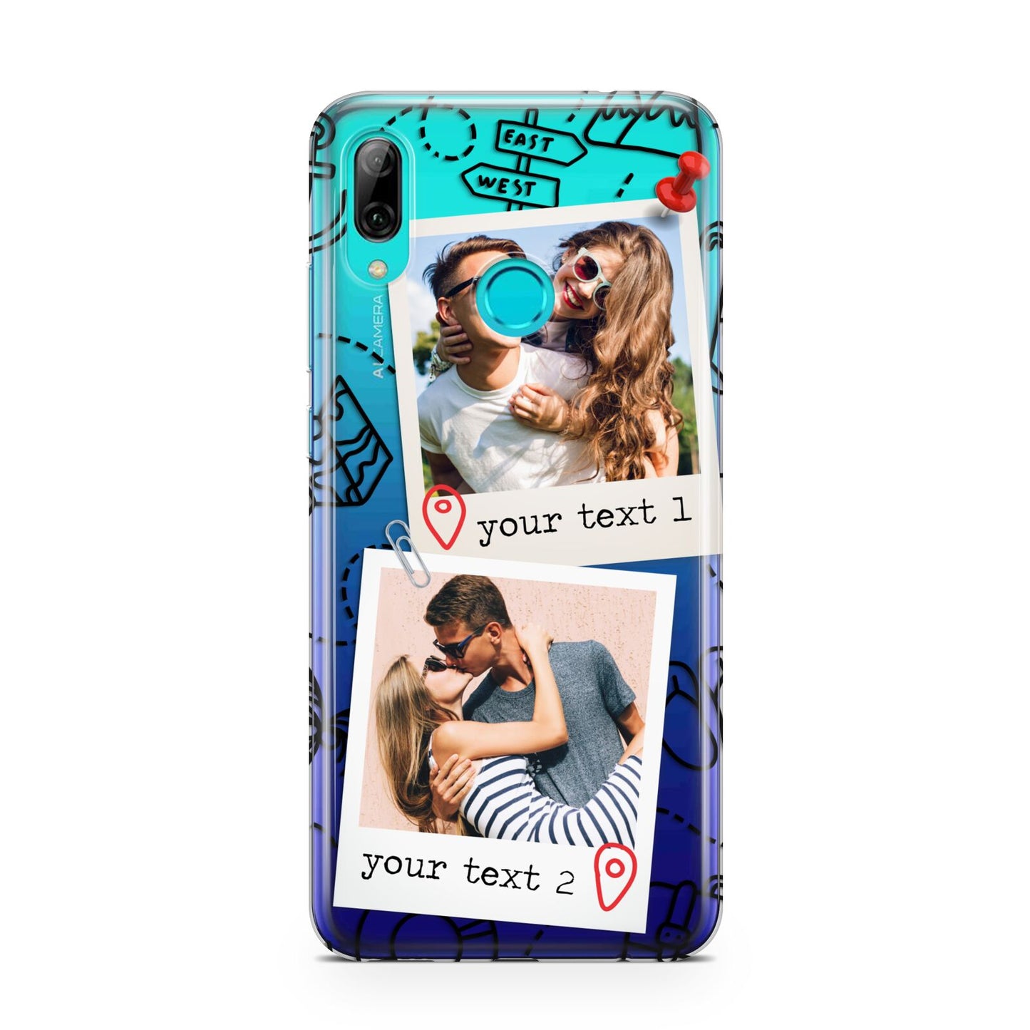 Pinboard Photo Montage Upload Huawei P Smart 2019 Case