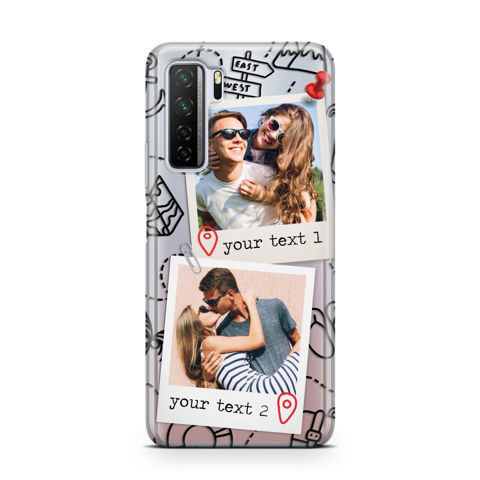 Pinboard Photo Montage Upload Huawei P40 Lite 5G Phone Case