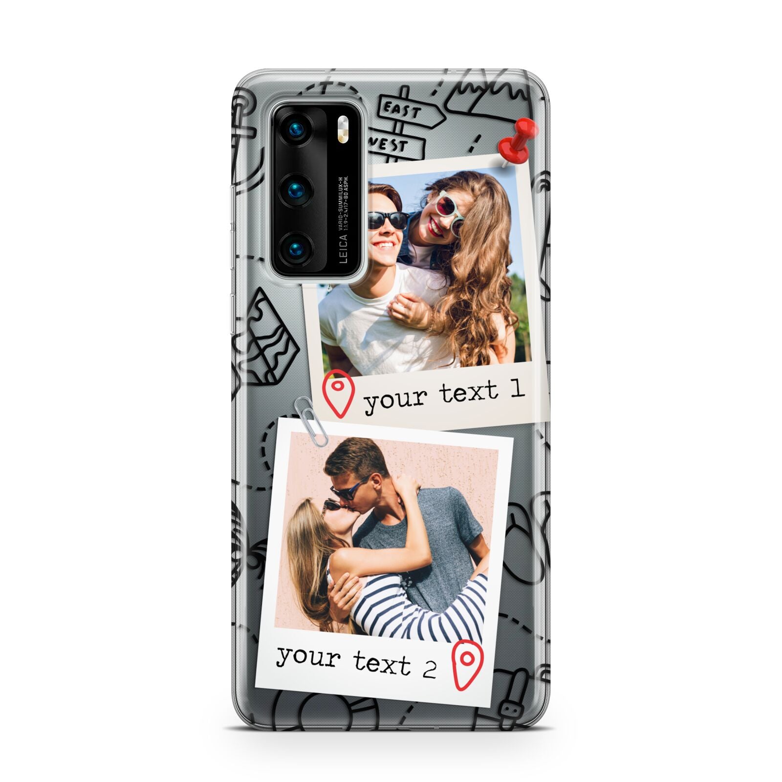 Pinboard Photo Montage Upload Huawei P40 Phone Case