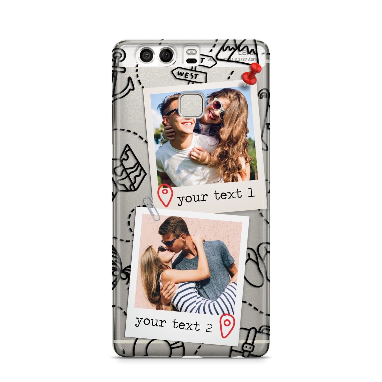 Pinboard Photo Montage Upload Huawei P9 Case
