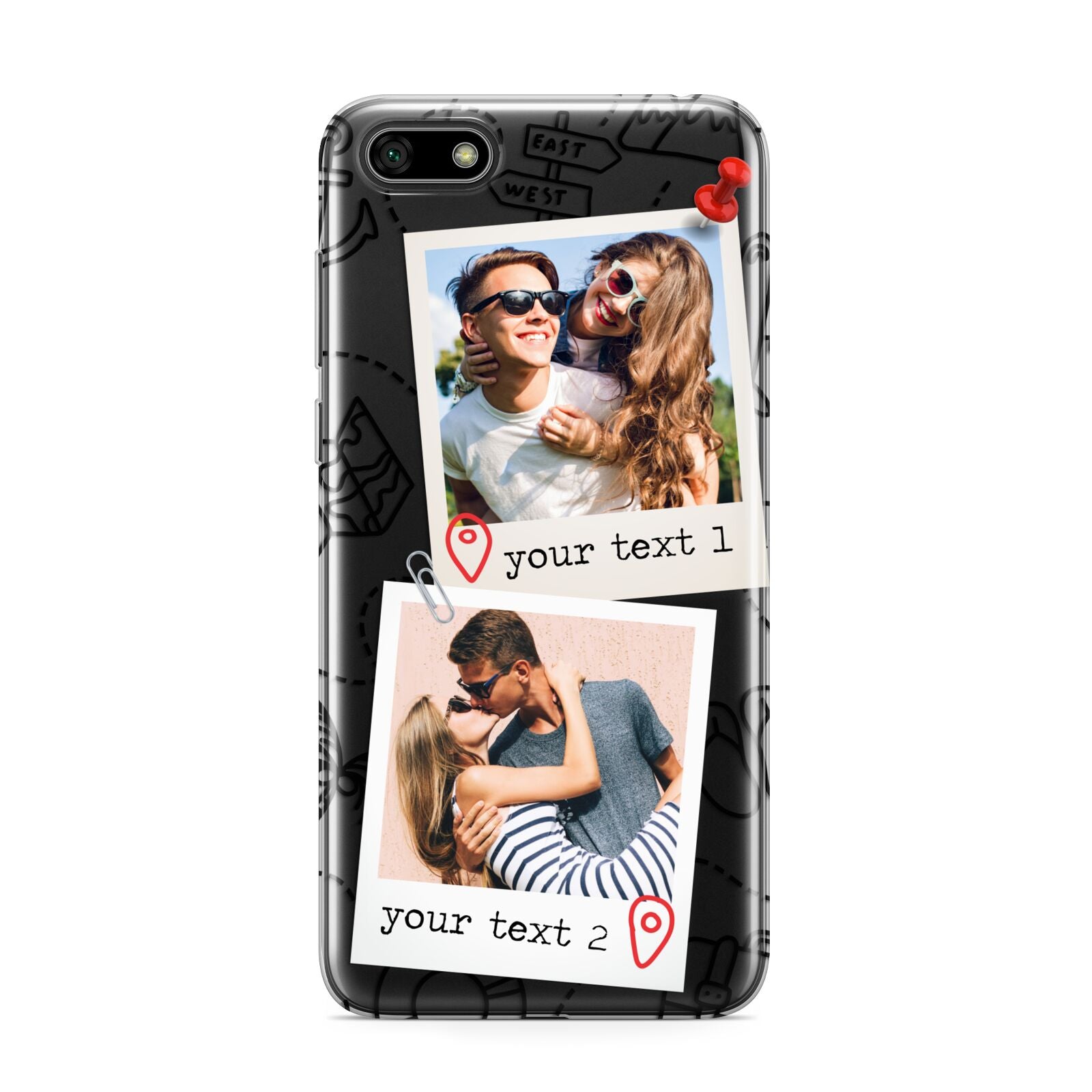 Pinboard Photo Montage Upload Huawei Y5 Prime 2018 Phone Case
