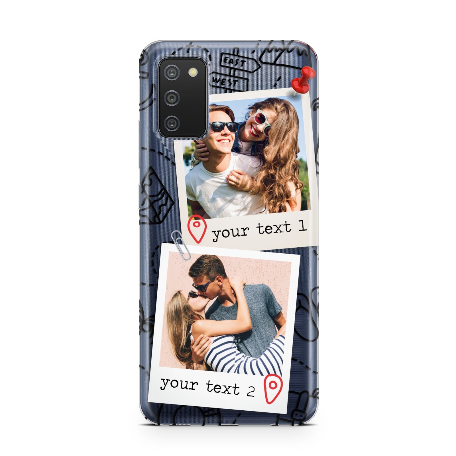Pinboard Photo Montage Upload Samsung A02s Case
