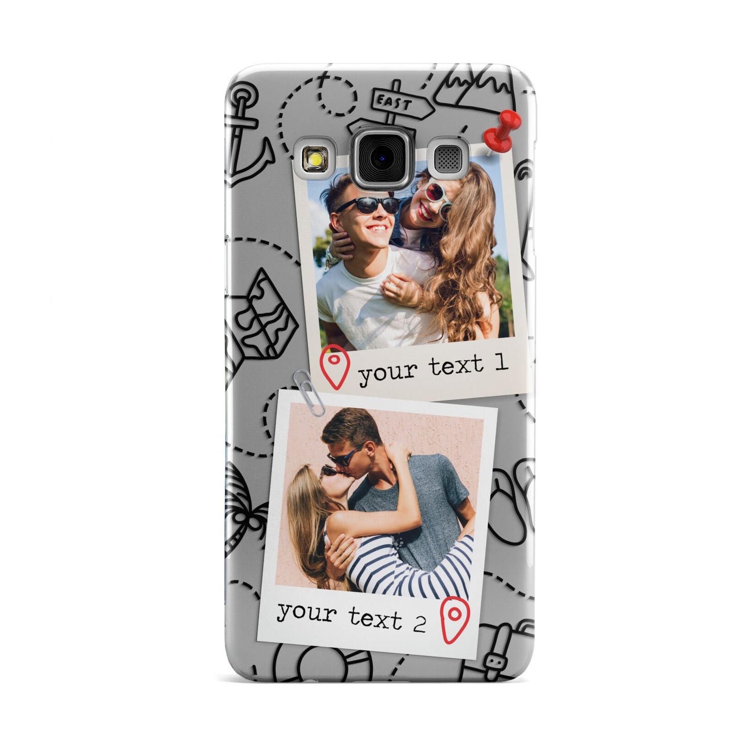 Pinboard Photo Montage Upload Samsung Galaxy A3 Case