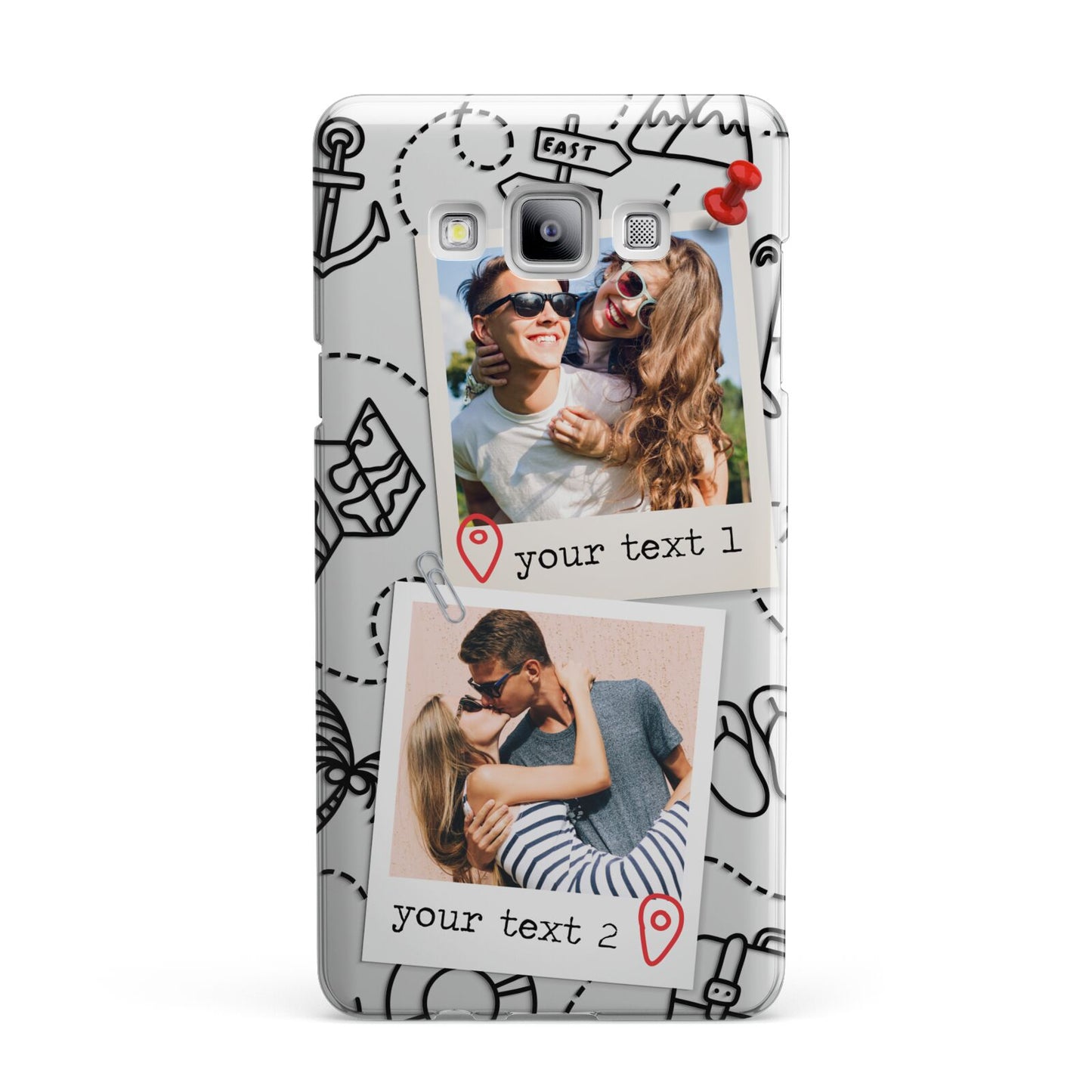 Pinboard Photo Montage Upload Samsung Galaxy A7 2015 Case