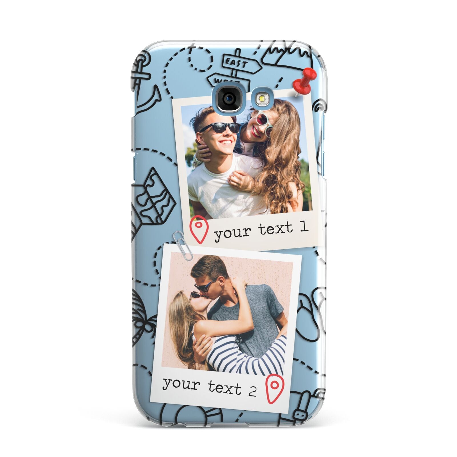 Pinboard Photo Montage Upload Samsung Galaxy A7 2017 Case