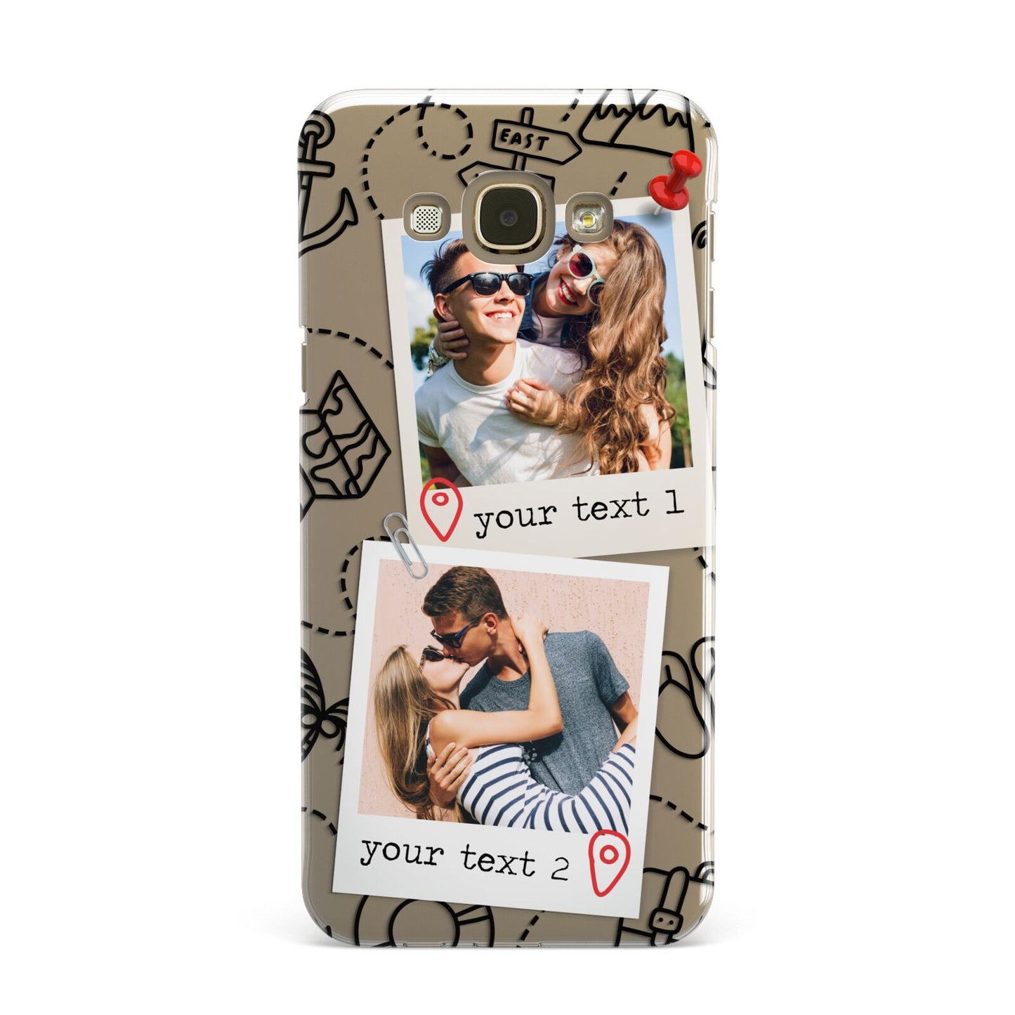 Pinboard Photo Montage Upload Samsung Galaxy A8 Case
