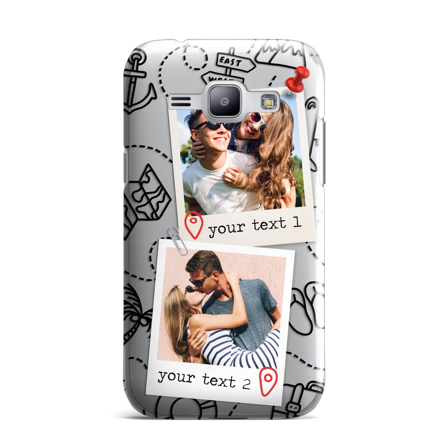 Pinboard Photo Montage Upload Samsung Galaxy J1 2015 Case