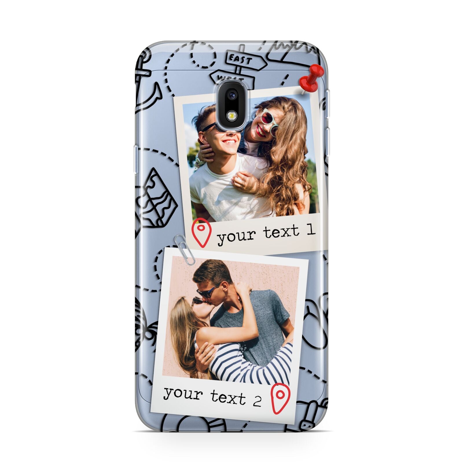 Pinboard Photo Montage Upload Samsung Galaxy J3 2017 Case