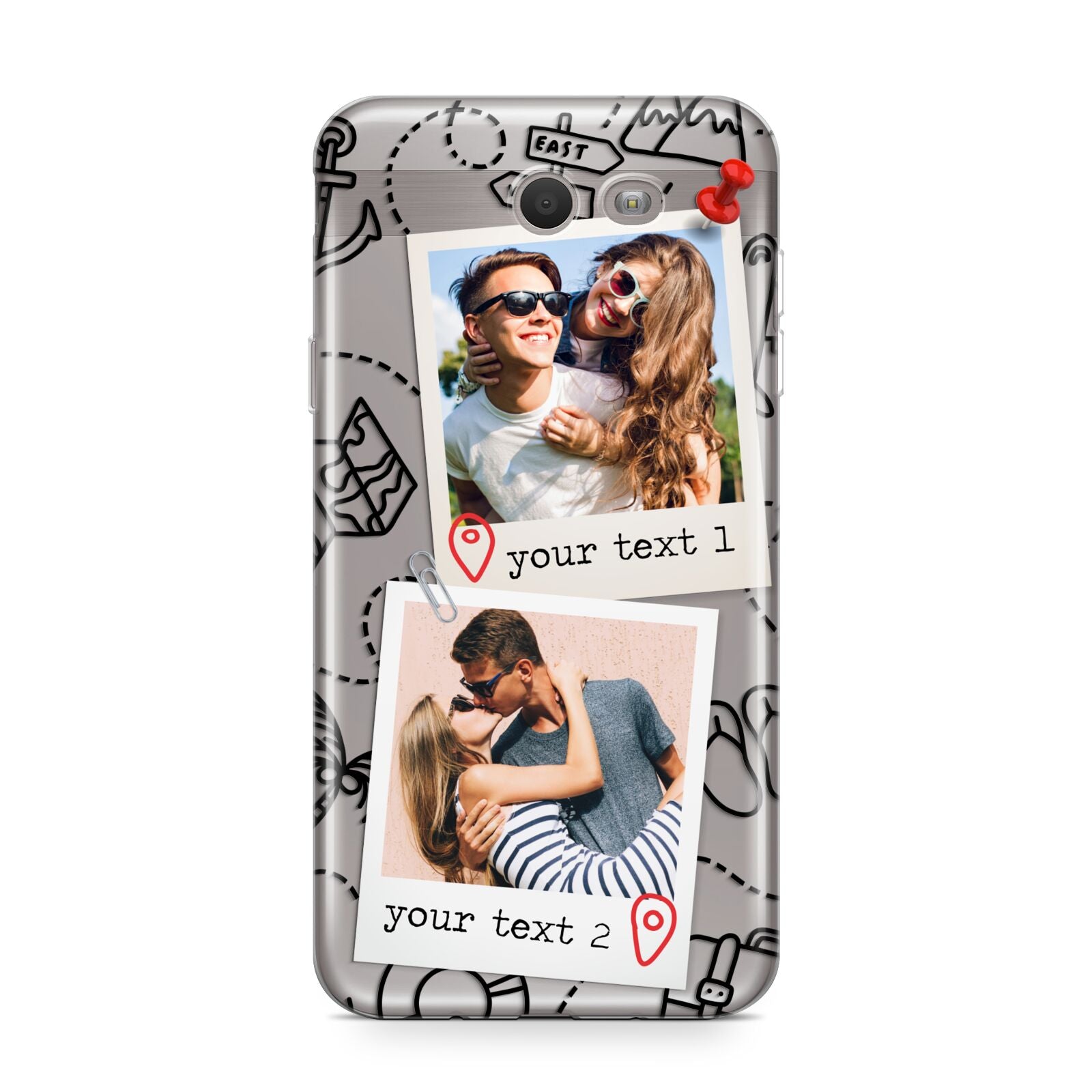 Pinboard Photo Montage Upload Samsung Galaxy J7 2017 Case
