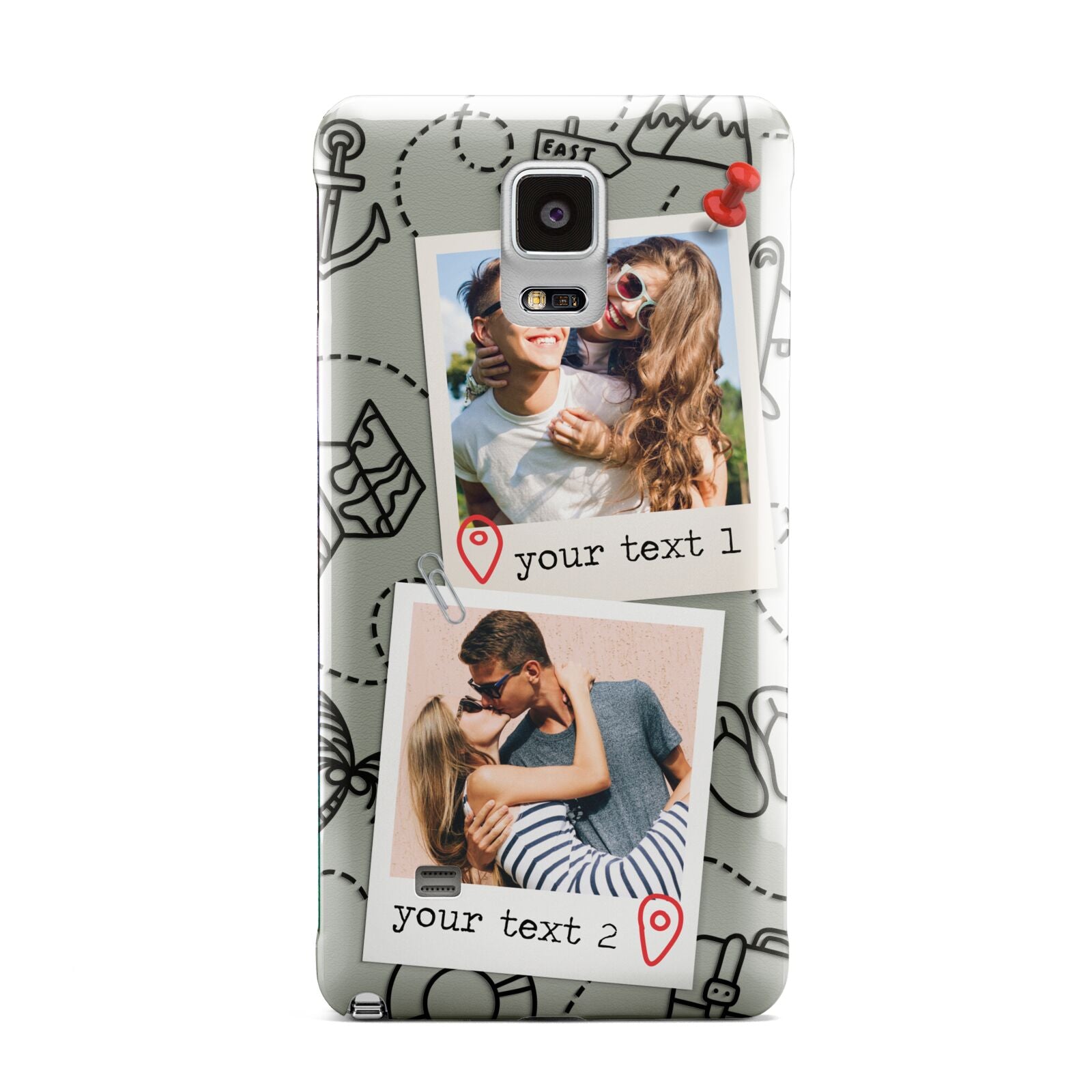 Pinboard Photo Montage Upload Samsung Galaxy Note 4 Case