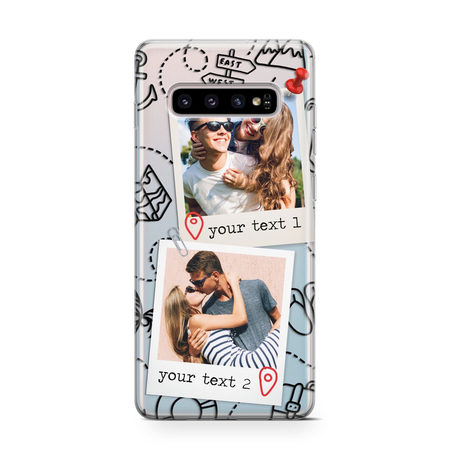 Pinboard Photo Montage Upload Samsung Galaxy S10 Case