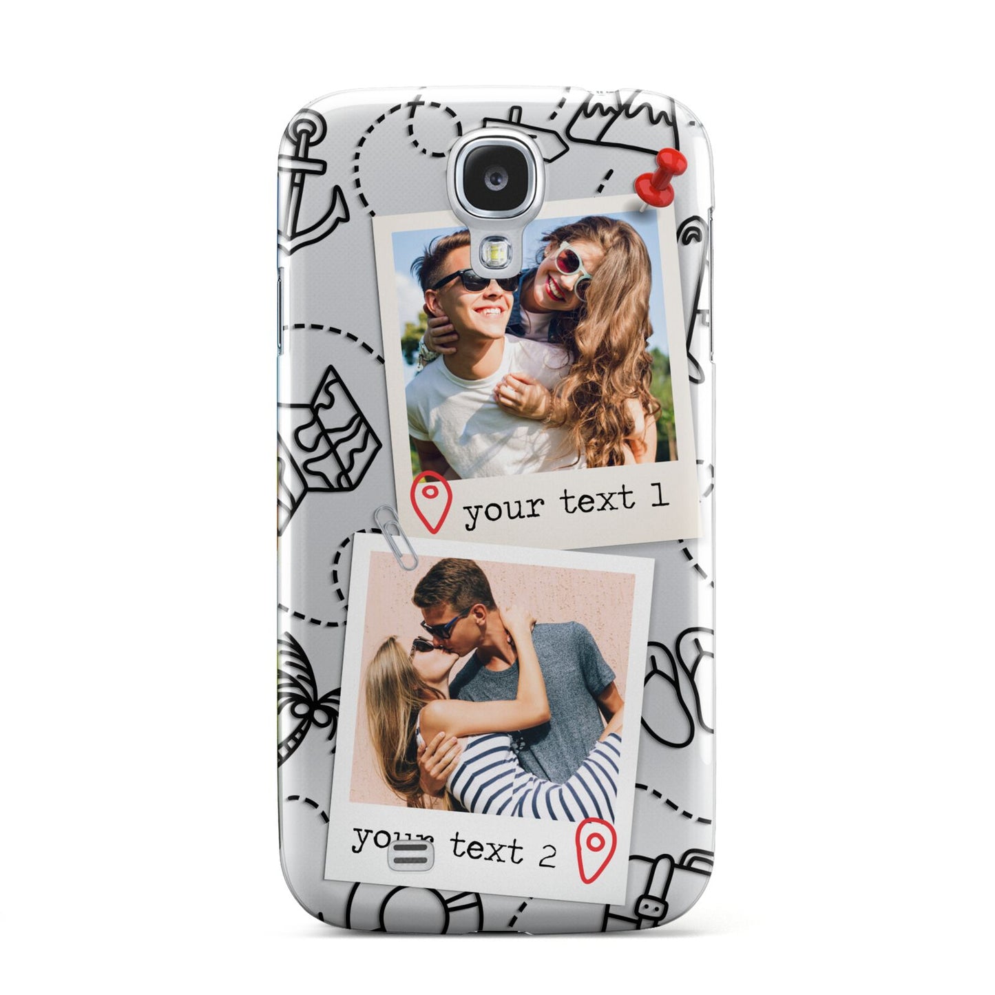 Pinboard Photo Montage Upload Samsung Galaxy S4 Case