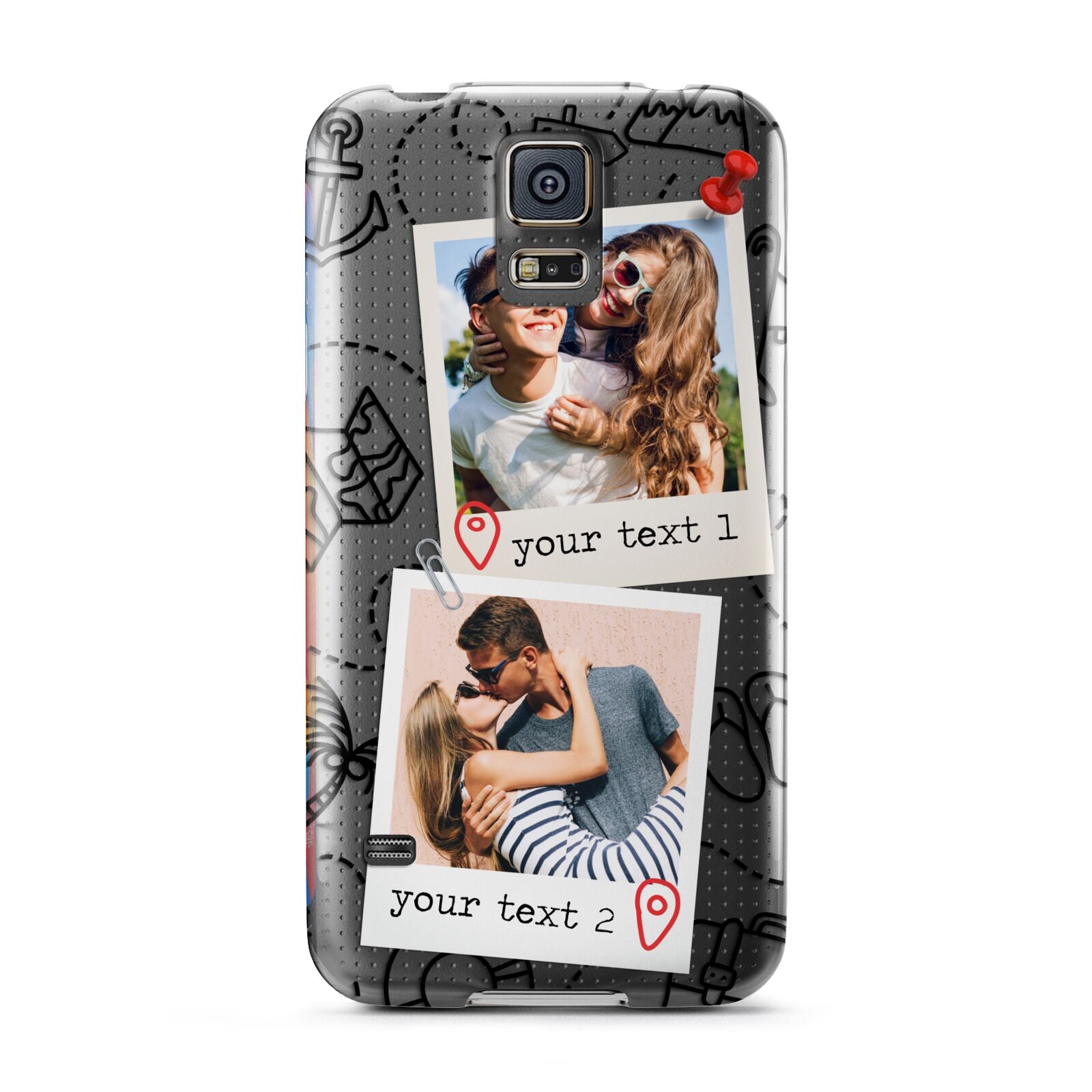 Pinboard Photo Montage Upload Samsung Galaxy S5 Case