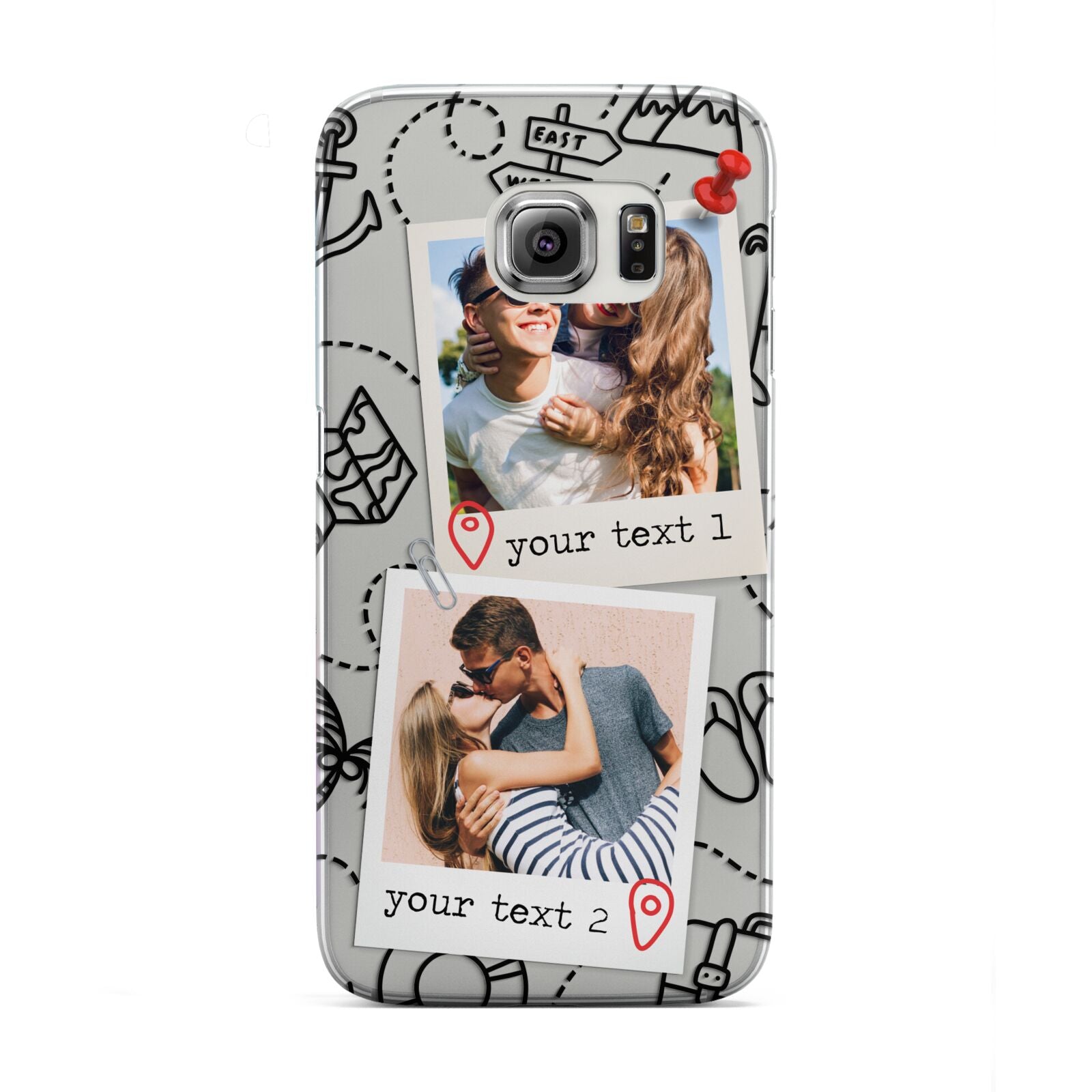 Pinboard Photo Montage Upload Samsung Galaxy S6 Edge Case