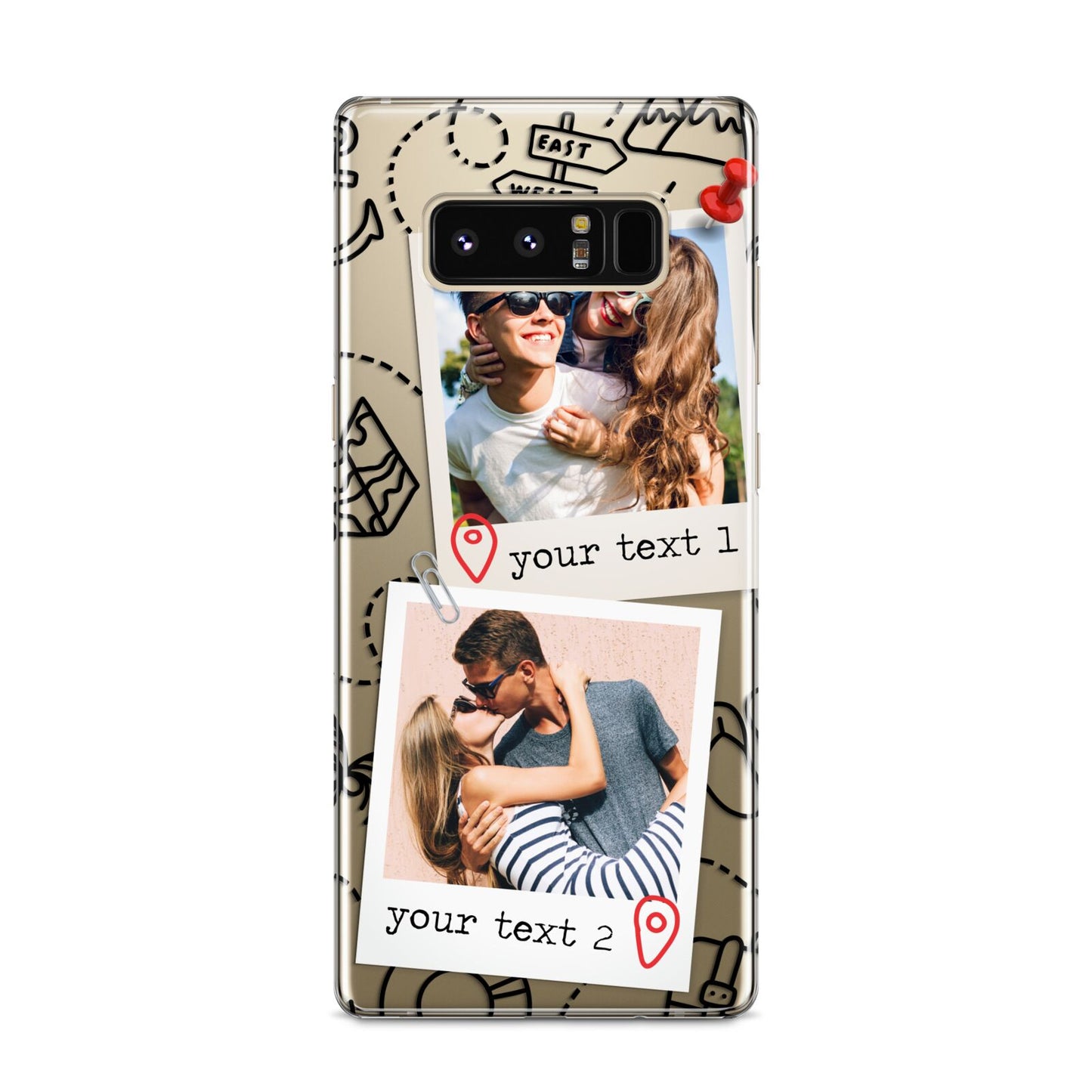 Pinboard Photo Montage Upload Samsung Galaxy S8 Case