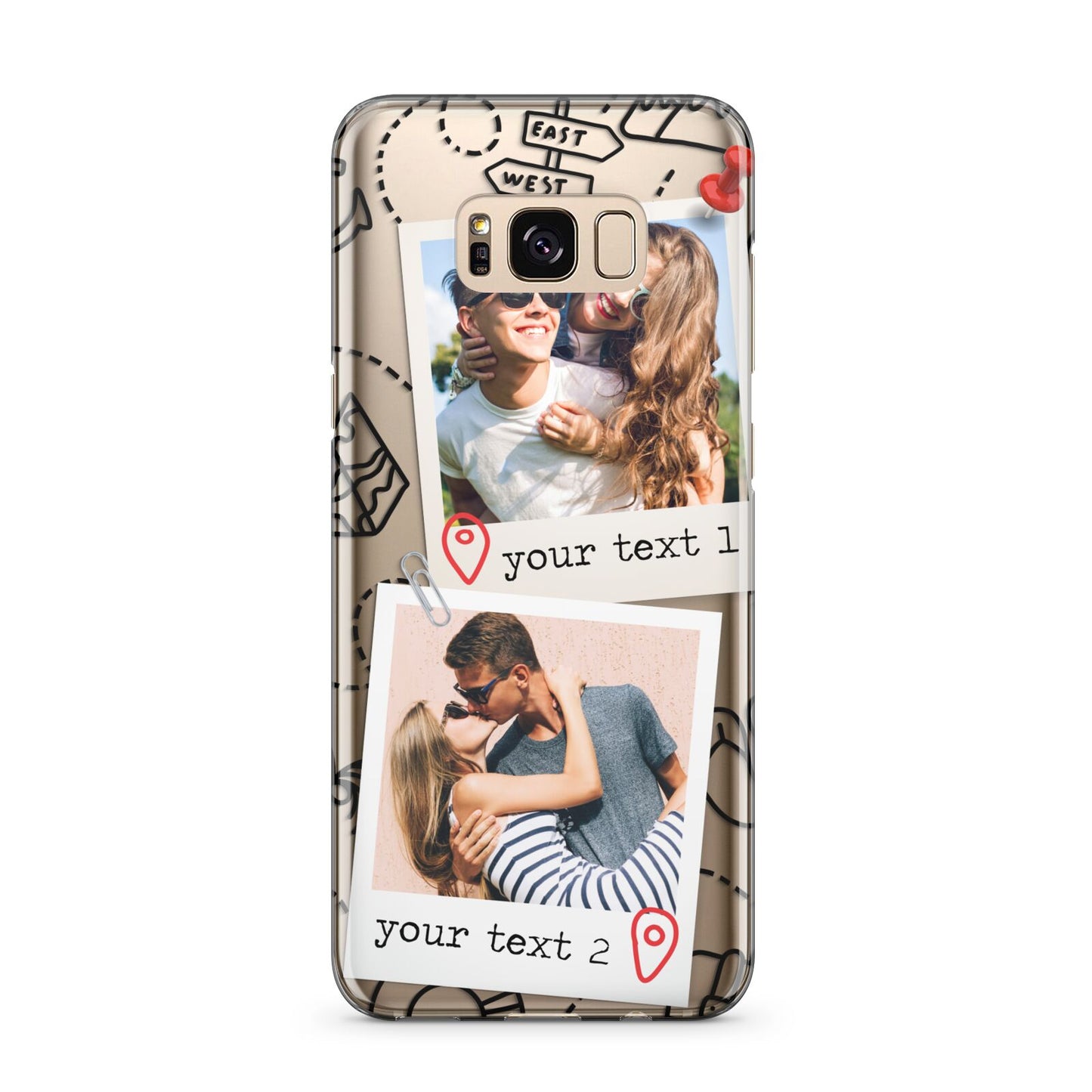 Pinboard Photo Montage Upload Samsung Galaxy S8 Plus Case