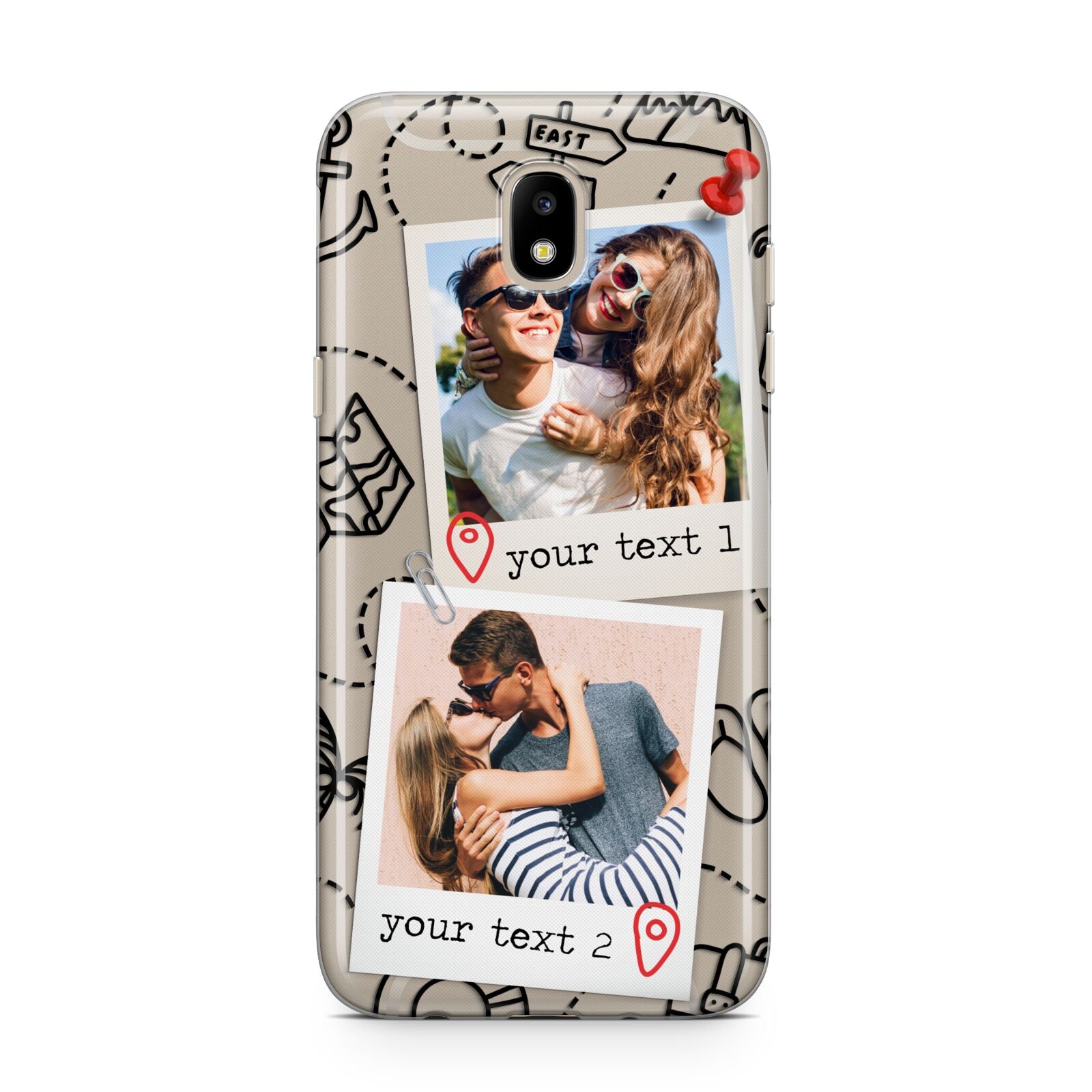 Pinboard Photo Montage Upload Samsung J5 2017 Case