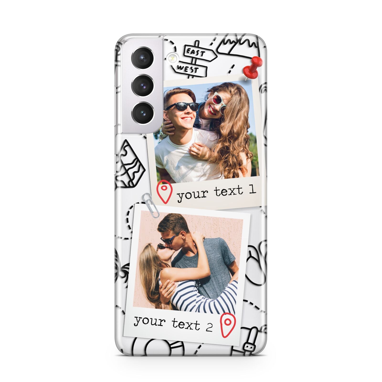 Pinboard Photo Montage Upload Samsung S21 Case