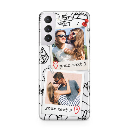 Pinboard Photo Montage Upload Samsung S21 Case