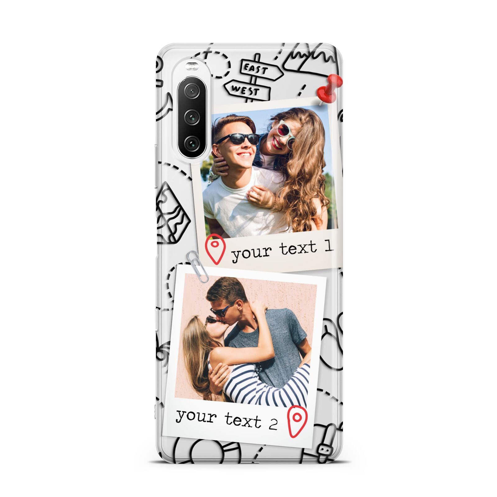 Pinboard Photo Montage Upload Sony Xperia 10 III Case