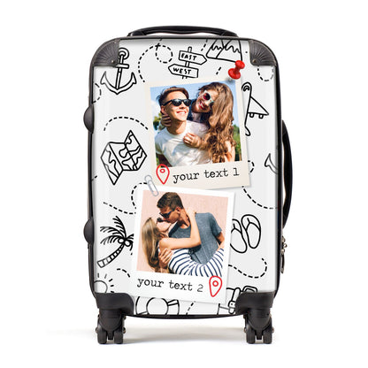 Pinboard Photo Montage Upload Suitcase