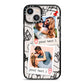 Pinboard Photo Montage Upload iPhone 13 Black Impact Case on Silver phone