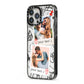 Pinboard Photo Montage Upload iPhone 13 Pro Max Black Impact Case Side Angle on Silver phone