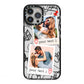 Pinboard Photo Montage Upload iPhone 13 Pro Max Black Impact Case on Silver phone