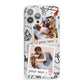 Pinboard Photo Montage Upload iPhone 13 Pro Max Clear Bumper Case