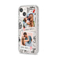 Pinboard Photo Montage Upload iPhone 14 Clear Tough Case Starlight Angled Image