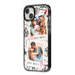 Pinboard Photo Montage Upload iPhone 14 Plus Black Impact Case Side Angle on Silver phone