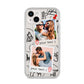 Pinboard Photo Montage Upload iPhone 14 Plus Clear Tough Case Starlight