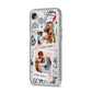 Pinboard Photo Montage Upload iPhone 14 Pro Max Clear Tough Case Silver Angled Image