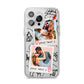 Pinboard Photo Montage Upload iPhone 14 Pro Max Clear Tough Case Silver